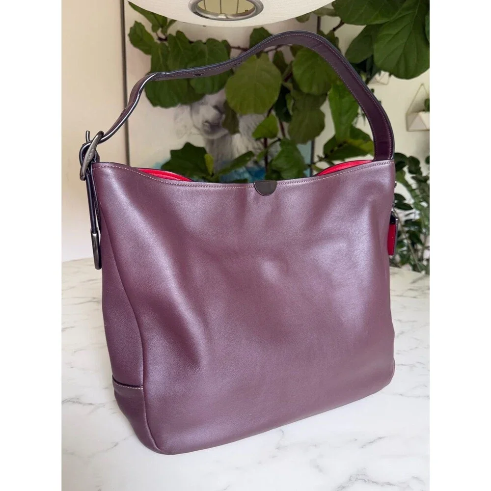 Coach 1941 Bedford Hobo Oxblood Burgundy Glovetanned Leather 31674 Shoulder Bag